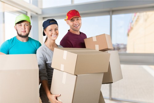 Liverpool removal team planning a house move in a residential street