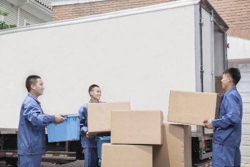 Furniture being loaded carefully for a move in Liverpool