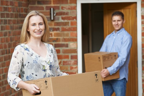 Moving service complaint process beginning with a logged customer issue