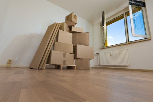 Trained movers handling furniture with care and awareness