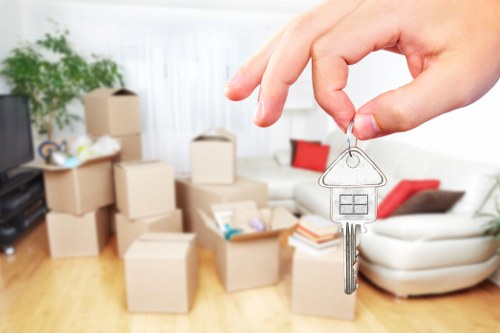 Loading furniture into a van for a Liverpool move