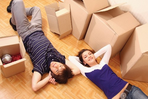 Furniture and boxes loaded into a moving van for Liverpool customers
